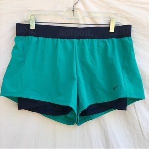 Nike Dri-Fit Teal Shorts